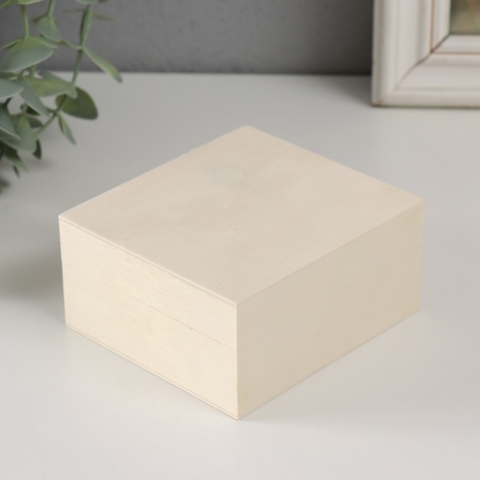 Шкатулка дерево под роспись Шкатулка дерево под роспись "Прямоугольная" без замка 10х9х5 см