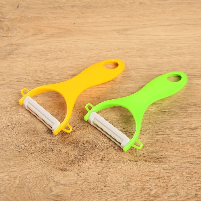 Овощечистка керамическая Доляна «Солнечная», 13 см, цвет МИКС Овощечистка керамическая Доляна «Солнечная», 13 см, цвет МИКС