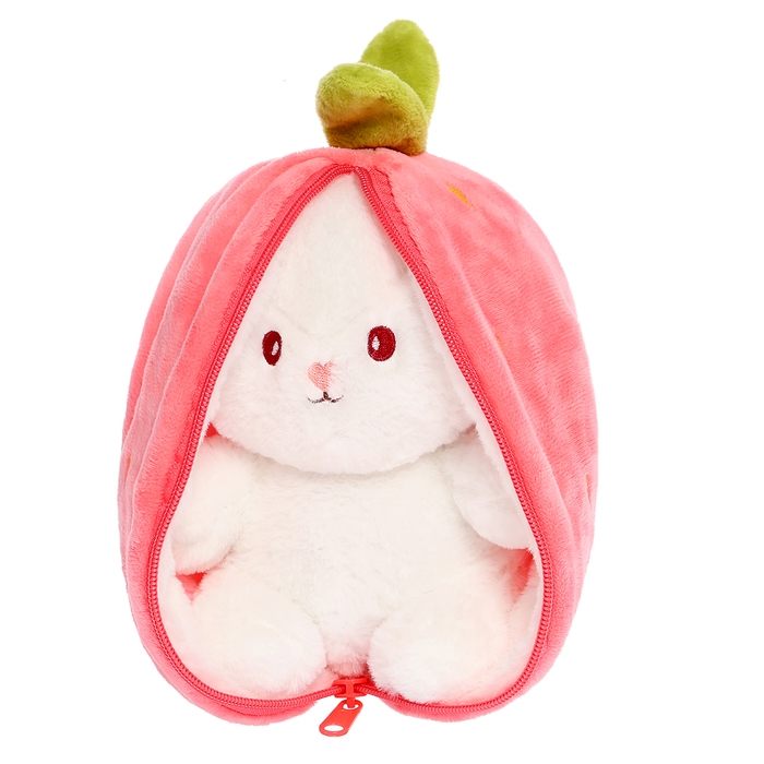 Мягкая игрушка «Зайка в клубнике», 20 см Мягкая игрушка «Зайка в клубнике», 20 см