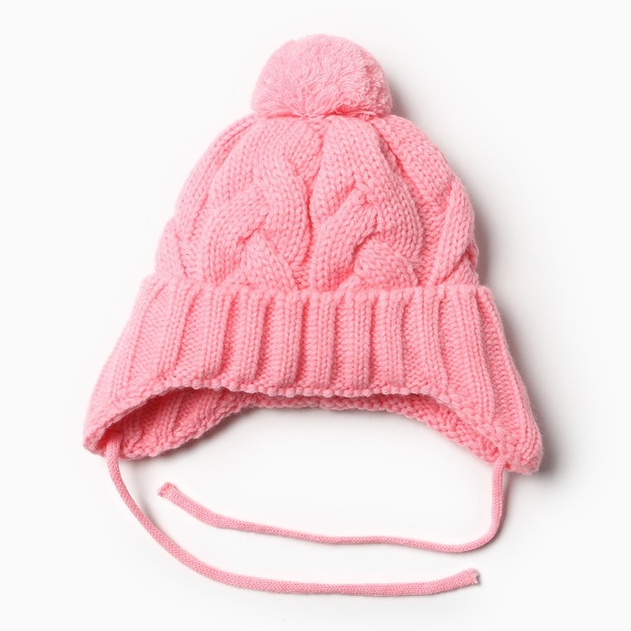 Шапка детская, цвет розовый, размер 46-48 Шапка детская, цвет розовый, размер 46-48