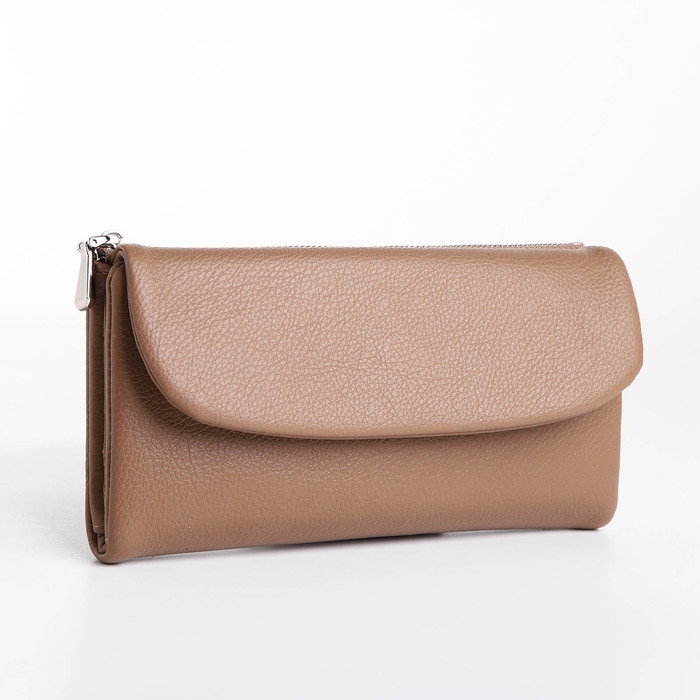 Кошелёк женский на магните, цвет бежевый Кошелёк женский на магните, цвет бежевый