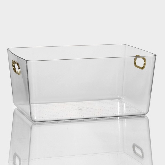 Контейнер для хранения «Нежность», 32×22×14,3 см, цвет прозрачный Контейнер для хранения «Нежность», 32×22×14,3 см, цвет прозрачный