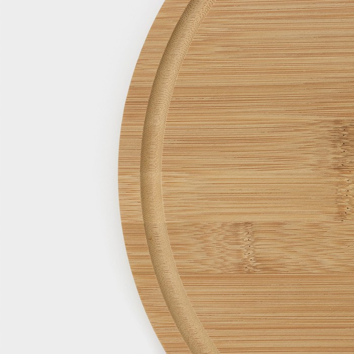 Подставка крутящаяся для подачи, 32×32 см, бамбук