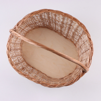 Корзина «Новая», дно:34×24 см, верх:43×37 см, H=14/19/41 см, ручное плетение, шпон, лоза