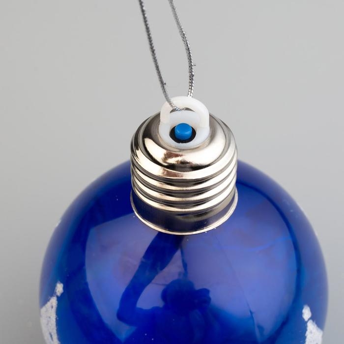 Набор ёлочных шаров «Зимний пейзаж» 2 шт., батарейки, 1 LED, свечение RGB Набор ёлочных шаров «Зимний пейзаж» 2 шт., батарейки, 1 LED, свечение RGB