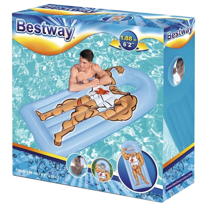 Матрас для плавания Face Flip, 188 x 89 см, МИКС, 43421 Bestway Матрас для плавания Face Flip, 188 x 89 см, МИКС, 43421 Bestway