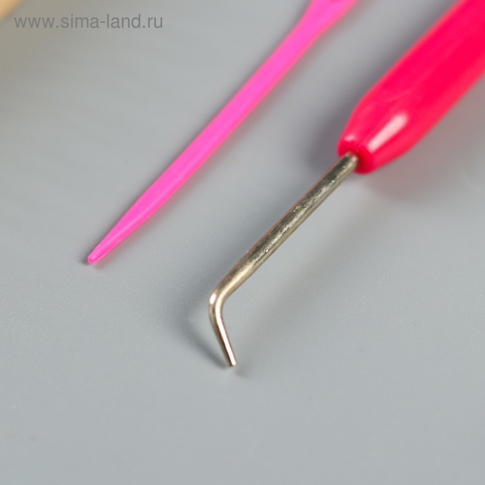 Набор устройств для вязания носков 13,8х5,5х3,2 см (подставка 1,5 см) + игла и крючок Набор устройств для вязания носков 13,8х5,5х3,2 см (подставка 1,5 см) + игла и крючок