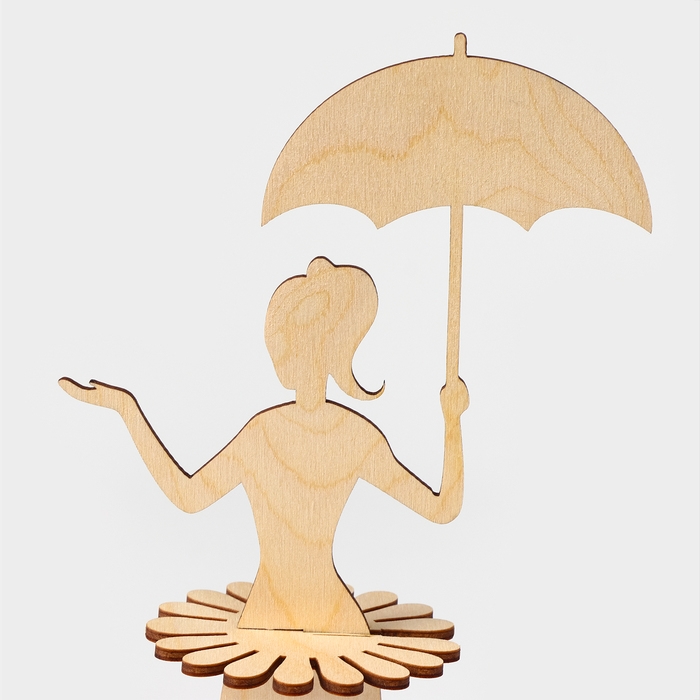 Салфетница деревянная «Девушка с зонтиком», 25×13×13 см Салфетница деревянная «Девушка с зонтиком», 25×13×13 см