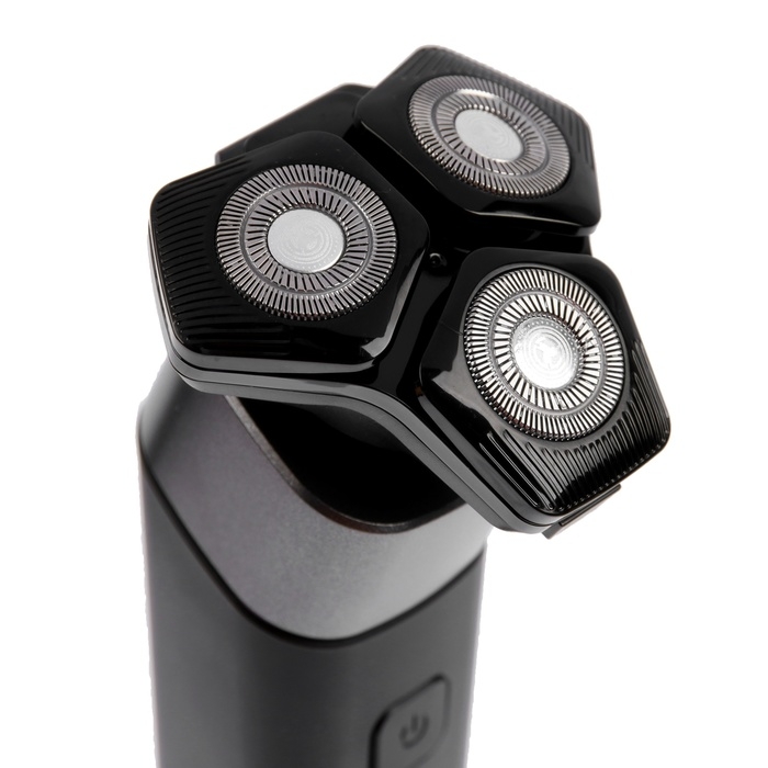 Электробритва Energy EN-729, 3 Вт, роторная, 3 головки, влажное бритьё, от АКБ, чёрная Электробритва Energy EN-729, 3 Вт, роторная, 3 головки, влажное бритьё, от АКБ, чёрная