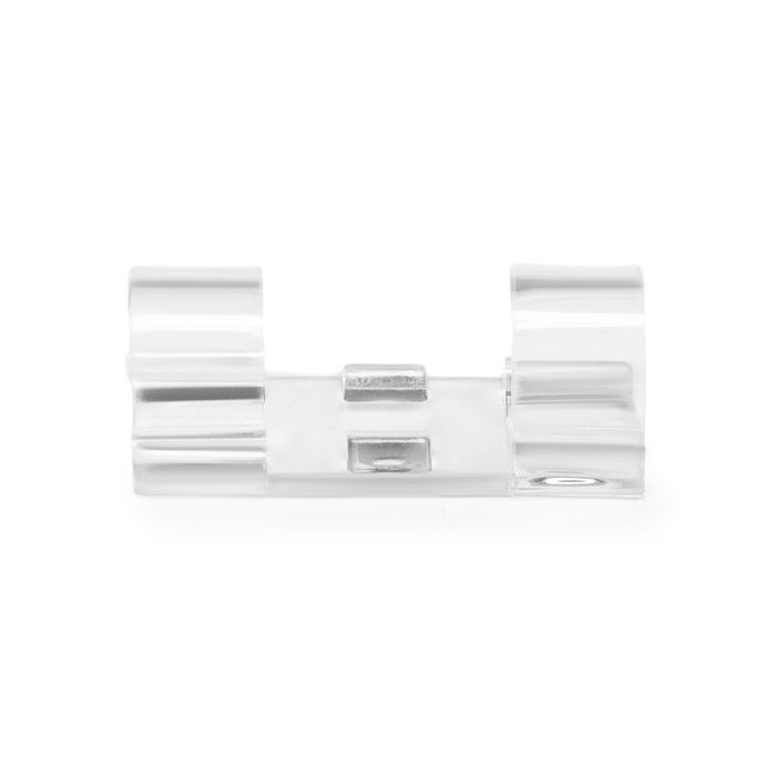 Держатель самоклеящийся для проводов и гирлянд ТУНДРА, 13х33 мм, прозрачный, 20 шт.