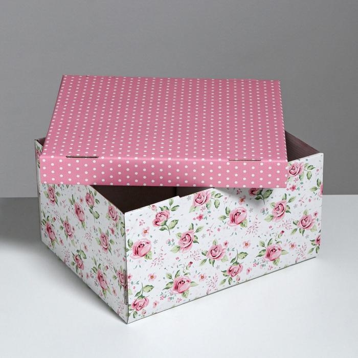 Коробка подарочная складная, упаковка, «Воспоминания о чудесном», 31 х 25.5 х 16 см