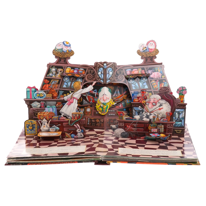 Книга с объемными картинками «Алиса в Зазеркалье» Книга с объемными картинками «Алиса в Зазеркалье»