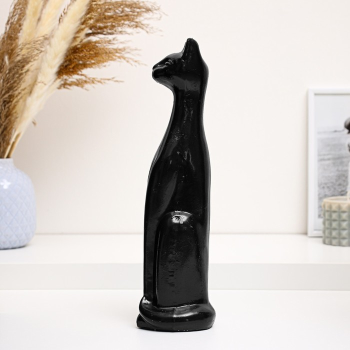 Фигура Фигура "Кошка Египетская №1" малая черная глянцевая 10х10х31см