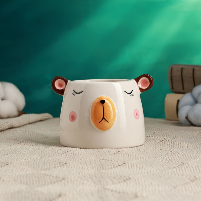 Кашпо  Кашпо "Милый мишка" 9х9х6см