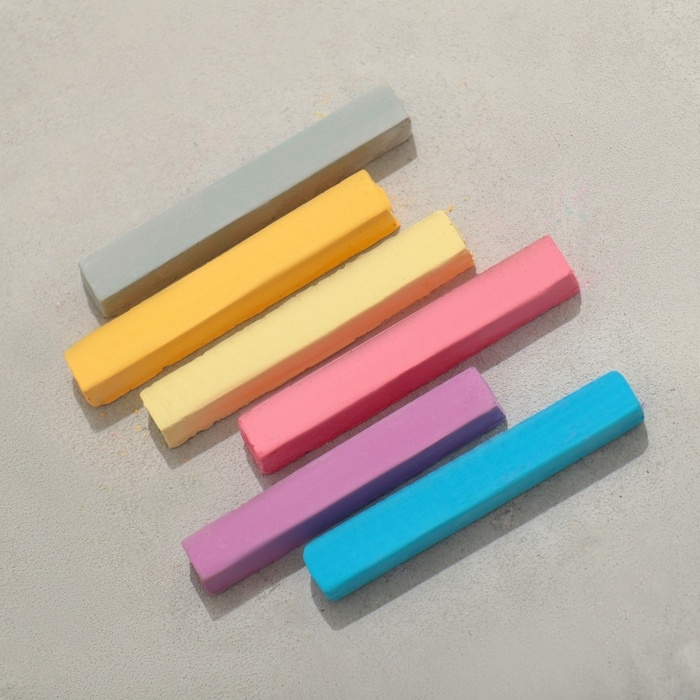 Набор мелков для волос, 6 шт. Цвета: бордовый, синий яркий, красный, черный, оранжевый, лимонный Набор мелков для волос, 6 шт. Цвета: бордовый, синий яркий, красный, черный, оранжевый, лимонный