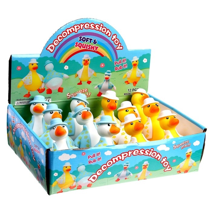 Мялка «Уточка»с пастой, цвета МИКС Мялка «Уточка»с пастой, цвета МИКС