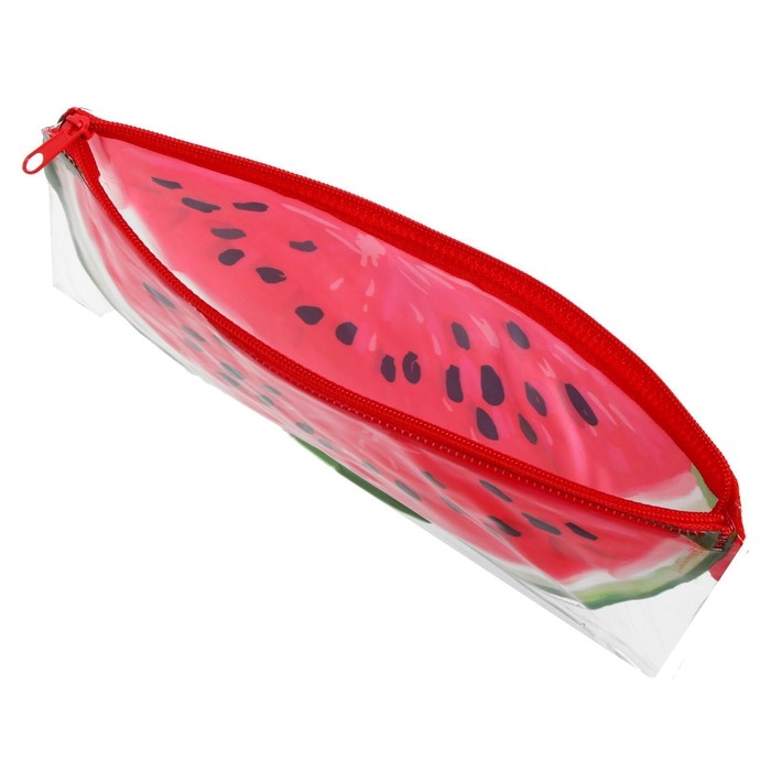 Пенал мягкий 1 отделение, 95 х 205 мм, плоский, ПВХ, Calligrata Пенал мягкий 1 отделение, 95 х 205 мм, плоский, ПВХ, Calligrata "Арбузик"