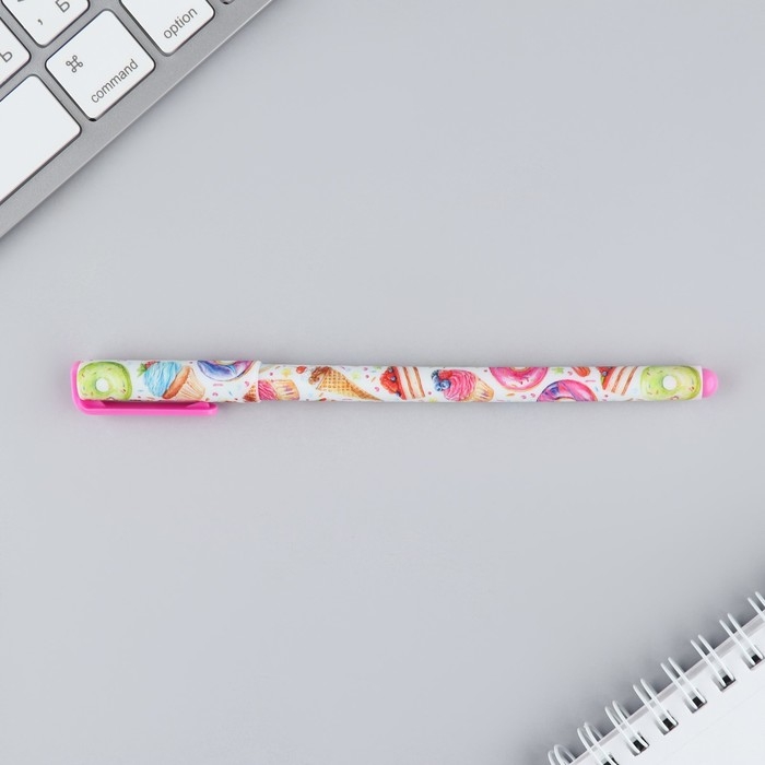 Ручка шариковая синяя паста, 0.7 мм «Сладкая жизнь» пластик Ручка шариковая синяя паста, 0.7 мм «Сладкая жизнь» пластик