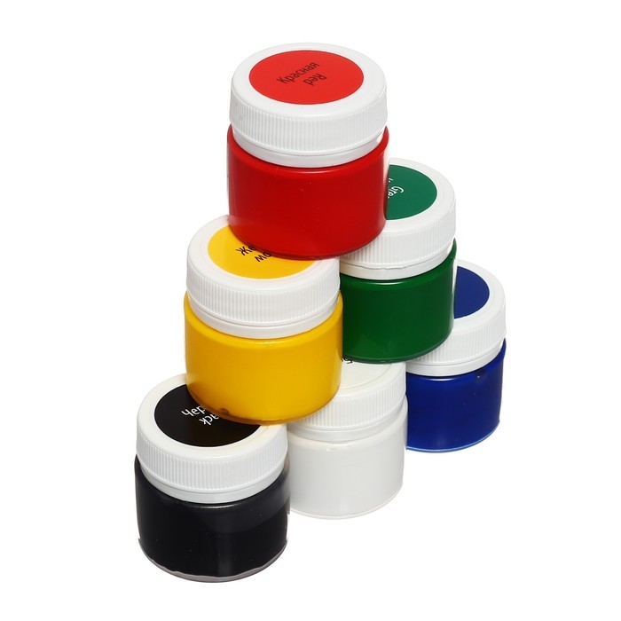 Краска акриловая, набор 6 цветов х 15 мл, Краска акриловая, набор 6 цветов х 15 мл, "Я - Художник!", глянцевые