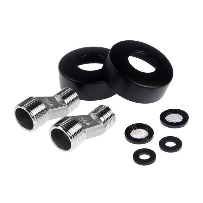 Смеситель для биде Accoona A3290F-2, с гигиеническим душем, настенный, черный Смеситель для биде Accoona A3290F-2, с гигиеническим душем, настенный, черный