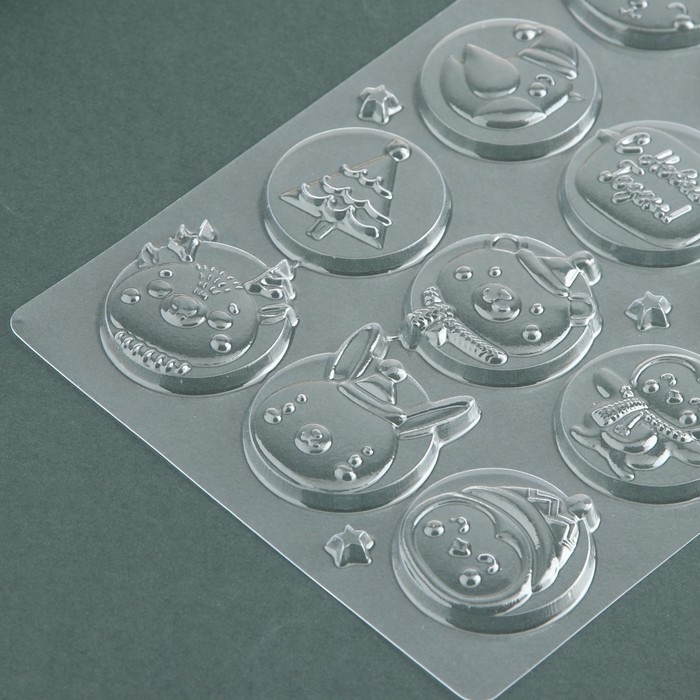 Новый год. Форма для шоколада Happy New Year, 21 х 14 см Новый год. Форма для шоколада Happy New Year, 21 х 14 см