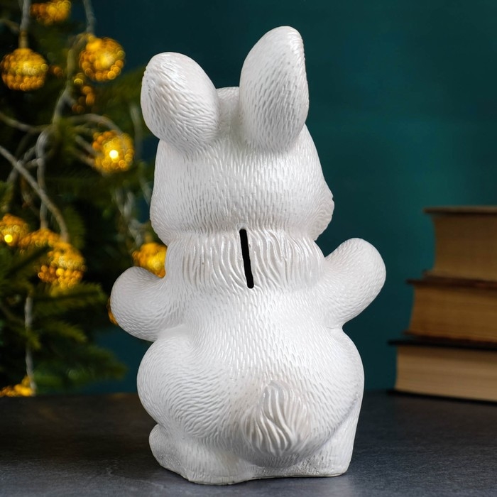 Копилка Копилка "Радостный заяц" серый, 21см