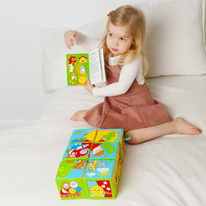 Набор мягких кубиков «Сказки в картинках» Набор мягких кубиков «Сказки в картинках»