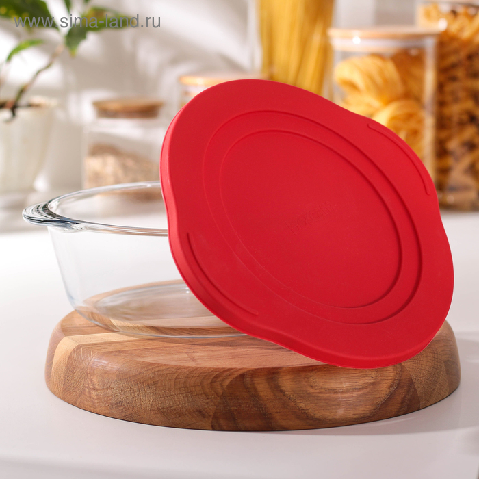 Кастрюля из жаропрочного стекла для запекания Borcam, 2,1 л, с крышкой Кастрюля из жаропрочного стекла для запекания Borcam, 2,1 л, с крышкой