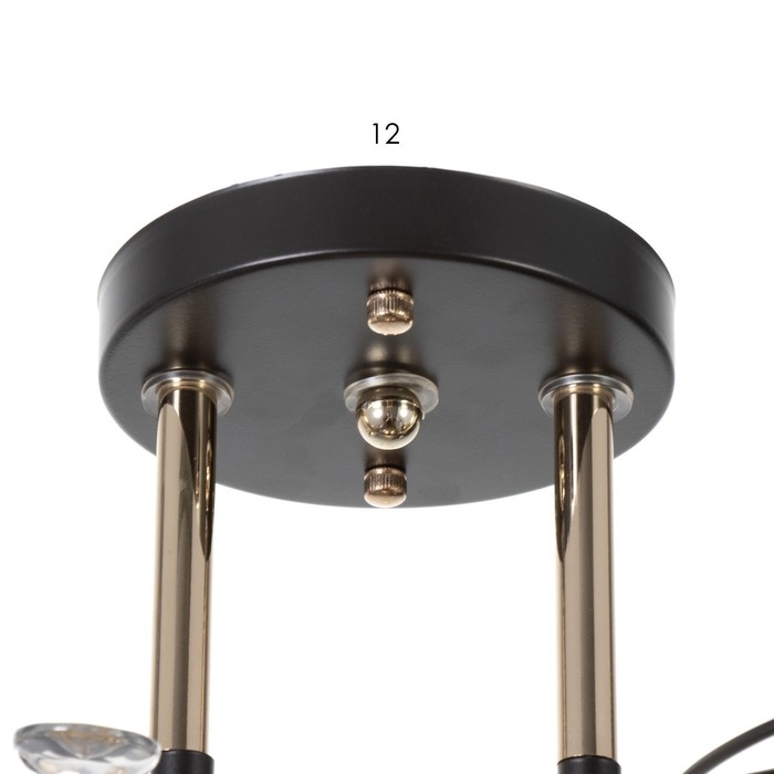 Люстра Люстра "Бруни" 3хЕ27 40Вт черный 50х23х27см BayerLux