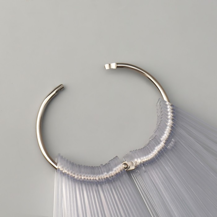 Палитра для лаков на кольце, форма квадрат, 50 шт по 3 ногтя, цвет прозрачный Палитра для лаков на кольце, форма квадрат, 50 шт по 3 ногтя, цвет прозрачный