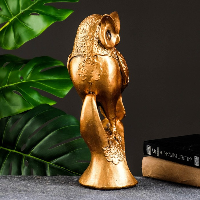 Фигура Фигура "Мудрый филин" бронза, 14х34см