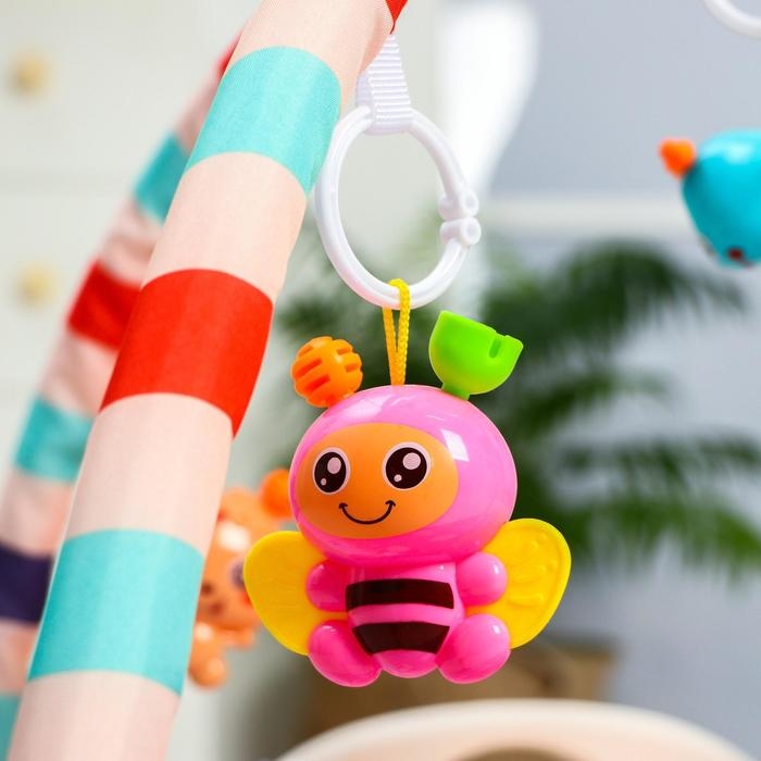 Развивающий коврик «Игра малыша», с пианино, круглый, розовый Развивающий коврик «Игра малыша», с пианино, круглый, розовый