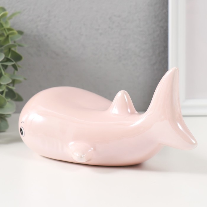 Копилка керамика Копилка керамика "Кит" перламутр 21,5х10,5х10,5 см