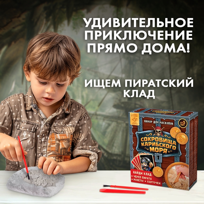 Набор для раскопок «Сокровища карибского моря» Набор для раскопок «Сокровища карибского моря»