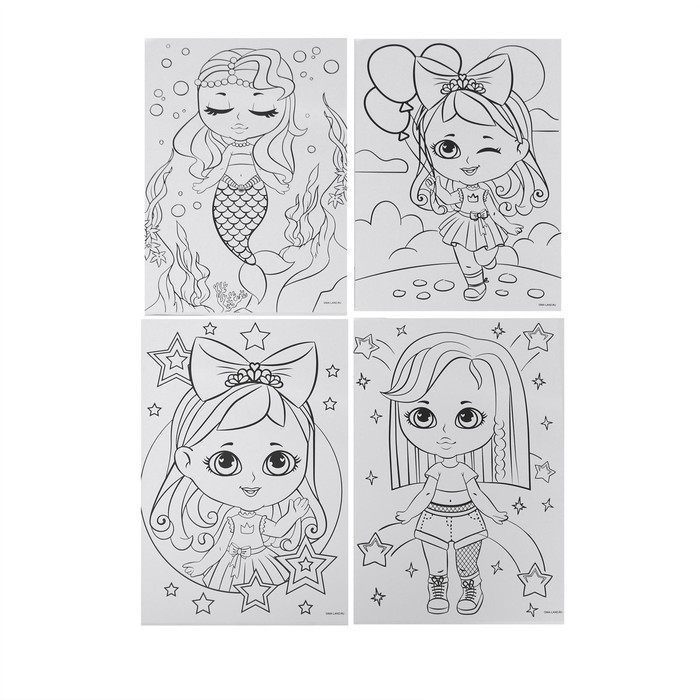 Набор для рисования «Крутые девчонки», 150 предметов Набор для рисования «Крутые девчонки», 150 предметов