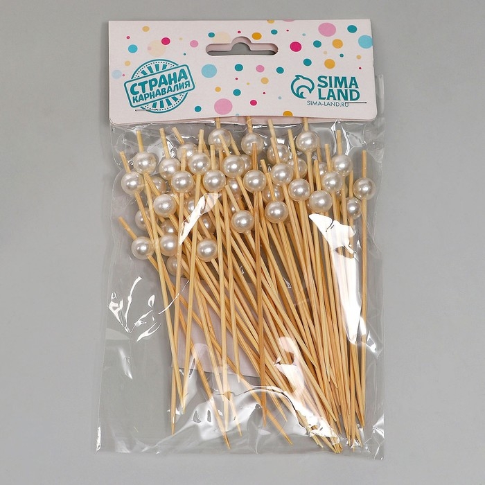 Шпажка для канапе «Жемчужина», набор 50 шт. Шпажка для канапе «Жемчужина», набор 50 шт.