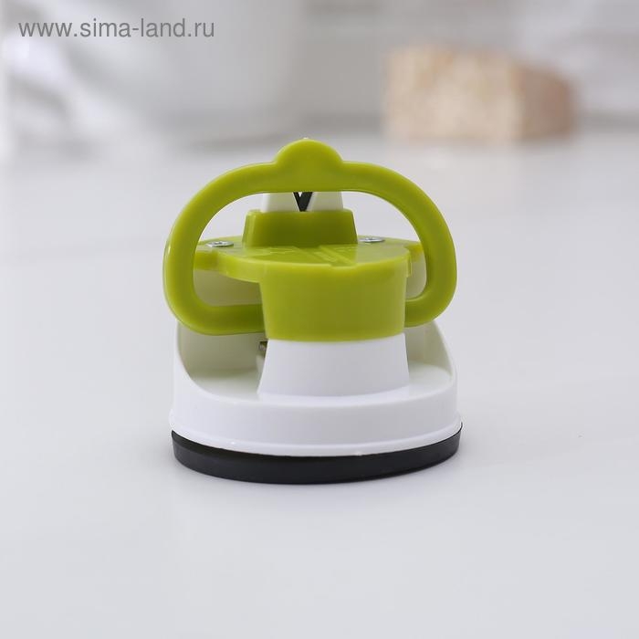 Точилка для ножей на присоске Libra Plast, пластик, цвет микс Точилка для ножей на присоске Libra Plast, пластик, цвет микс