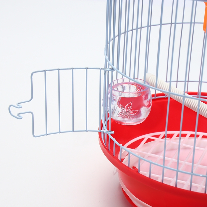 Клетка для птиц круглая укомплектованная Bd-4/2, 23,5 х 33 см, красная (фасовка 20 шт) Клетка для птиц круглая укомплектованная Bd-4/2, 23,5 х 33 см, красная (фасовка 20 шт)