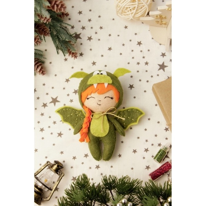 Набор для изготовления текстильной игрушки «Девочка-дракончик» рост — 15 см Набор для изготовления текстильной игрушки «Девочка-дракончик» рост — 15 см