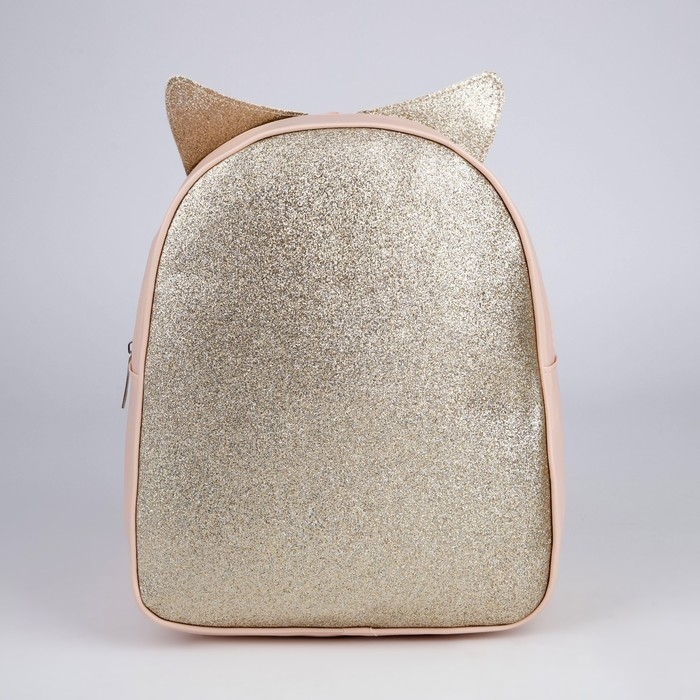 Рюкзак детский для девочки с блестками «Лисичка», съемные элементы, 27х23х10 см