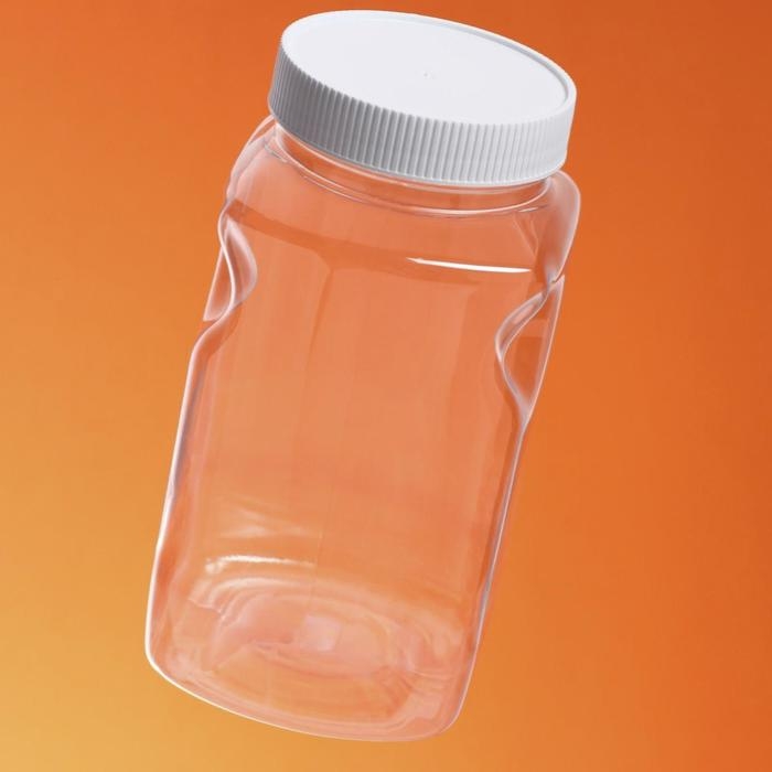 Банка с крышкой  Банка с крышкой "Квадратная", пэт, 1,5 л, 82 мм