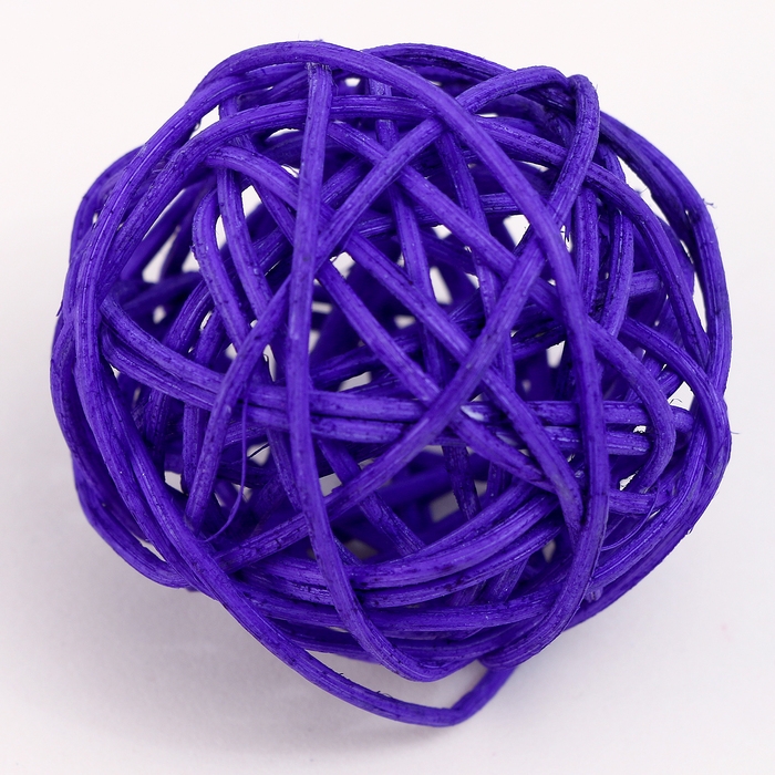 Шар декоративный из лозы, набор 6 шт, размер 1 шт 5 см, цвет МИКС Шар декоративный из лозы, набор 6 шт, размер 1 шт 5 см, цвет МИКС