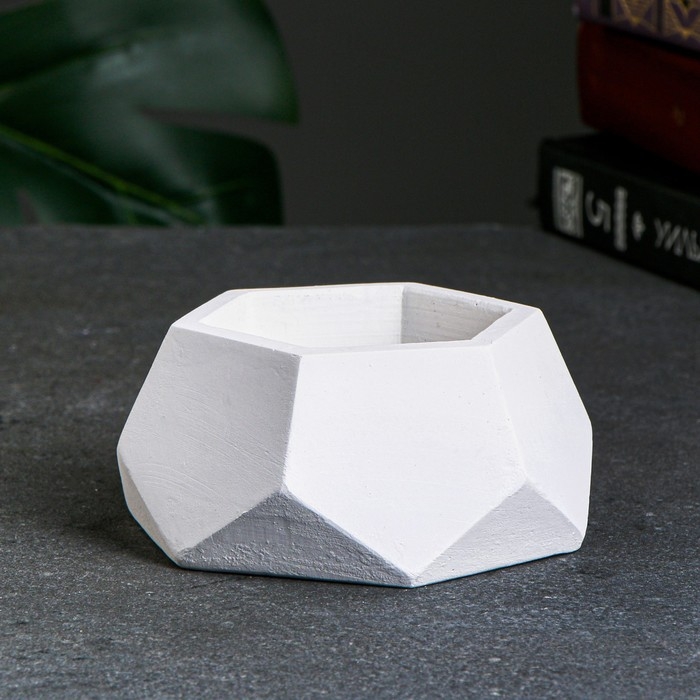 Фигурное кашпо  Фигурное кашпо "Шестигранник" 11,5х11,5х5,5см