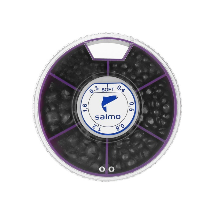 Грузила Salmo дробь soft, набор №3, 6 секций, 0.3-1.6 г, 100 г Грузила Salmo дробь soft, набор №3, 6 секций, 0.3-1.6 г, 100 г