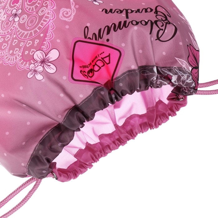 Рюкзак школьный 40х33х15см, эргономичная спинка, Across 410, серый/розовый Рюкзак школьный 40х33х15см, эргономичная спинка, Across 410, серый/розовый