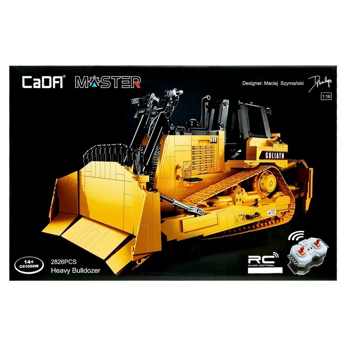 Конструктор радиоуправляемый «Строительный бульдозер», 2826 деталей, масштаб 1:17 Конструктор радиоуправляемый «Строительный бульдозер», 2826 деталей, масштаб 1:17