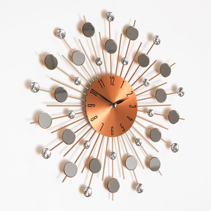 Часы настенные, интерьерные, большие Часы настенные, интерьерные, большие "Палекка", бесшумные, d-40 см, циферблат d-13 см