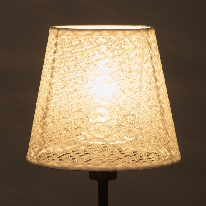 Абажур для люстры Абажур для люстры "Кружево" E27/Е14 белый 15х15х13 см