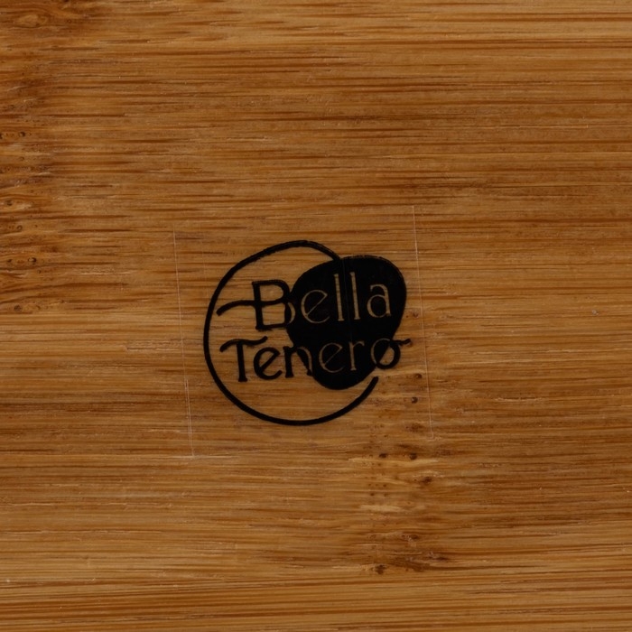 Набор фарфоровый для специй BellaTenero «Тюльпан», 3 предмета: солонка 75 мл, перечница 75 мл, бамбуковая подставка, цвет белый Набор фарфоровый для специй BellaTenero «Тюльпан», 3 предмета: солонка 75 мл, перечница 75 мл, бамбуковая подставка, цвет белый