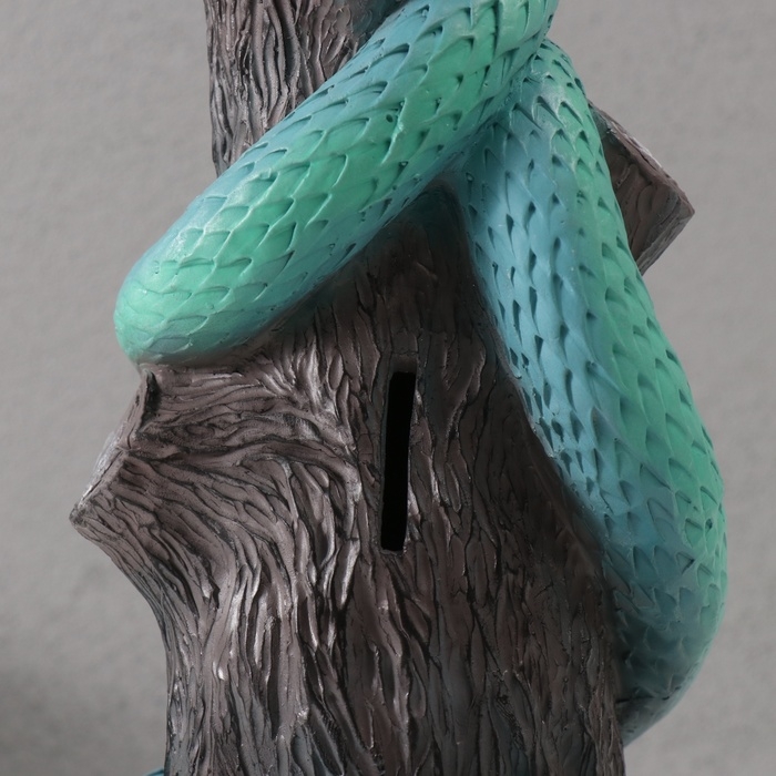 Копилка"ЗМЕЯ НА ПЕНЬКЕ"  33 х 14 х 15 см.